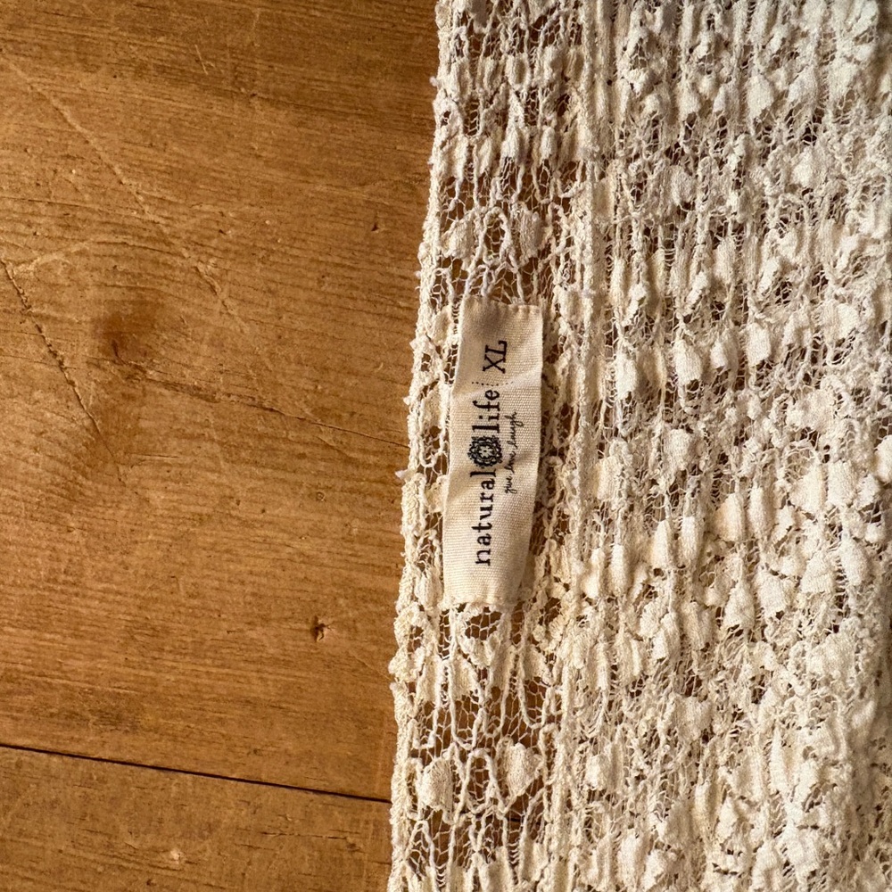 NATURAL LIFE Cream lace Blouse - Picture 4 of 6